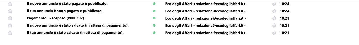 Notifiche Email